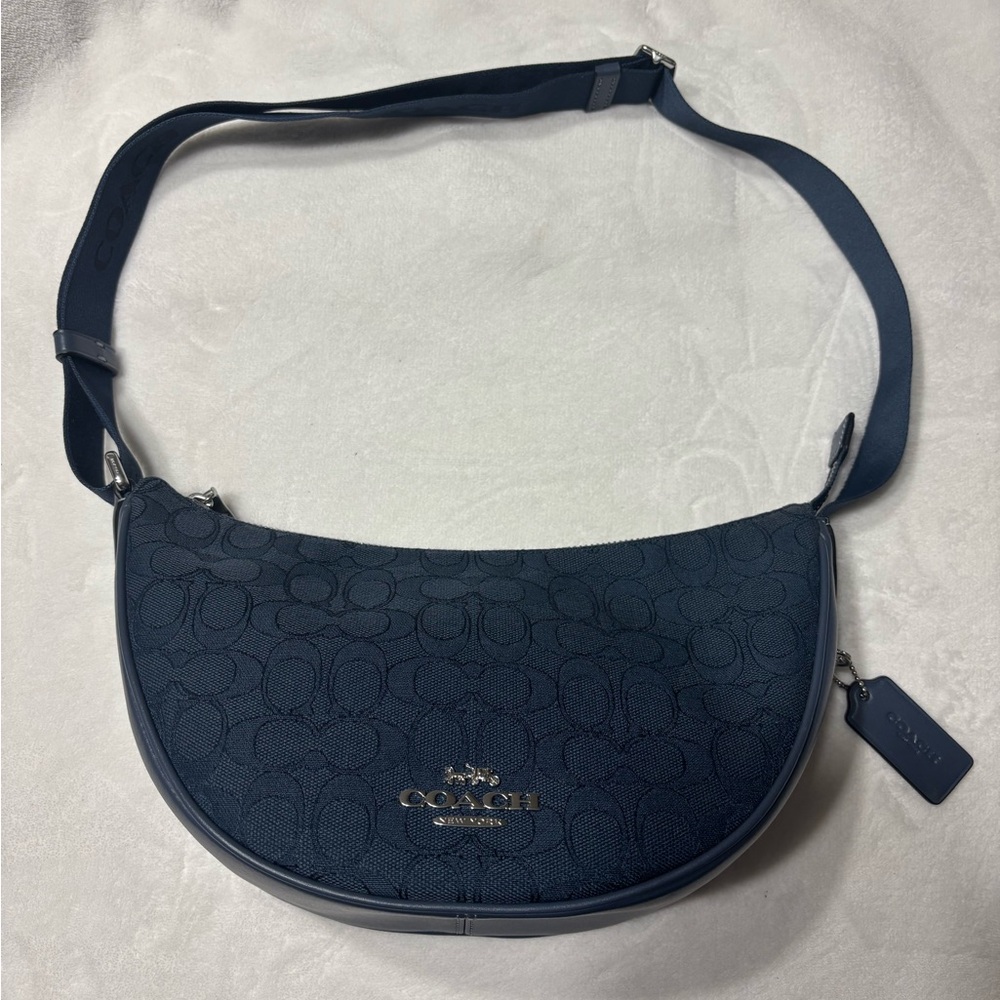 Coach Navy Shoulder Bag